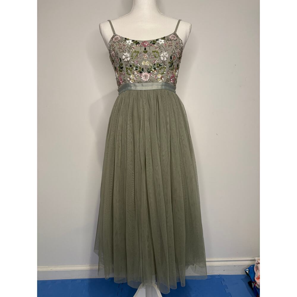 Needle and Thread Tulle and Sequin Knee-Length Dress US 2